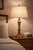 Metal Late 20th Century Traditional Fluted Column Table Lamps With Linen Shades - a Pair For Sale - Image 7 of 9