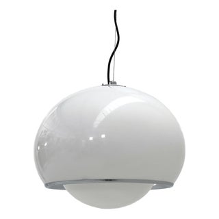 White Bud Pendant Lamp by Studio 6G for Guzzini, 1970s For Sale