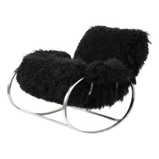 Sculptural Rocking Chair by Guido Faleschini, Italy, 1970s For Sale