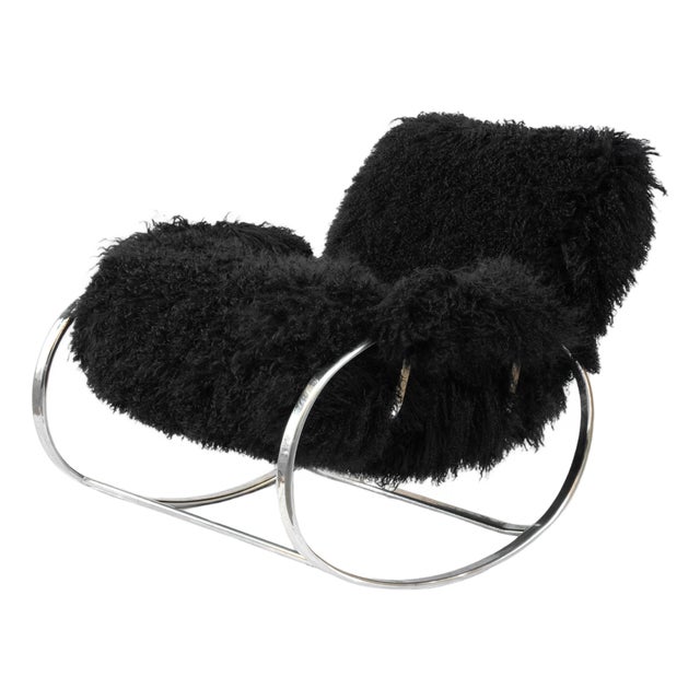 Sculptural Rocking Chair by Guido Faleschini, Italy, 1970s For Sale