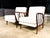 1960s Mid-Century Brazilian Armchairs by Rino Levi, Hardwood & Boucle, 1960s For Sale - Image 5 of 16