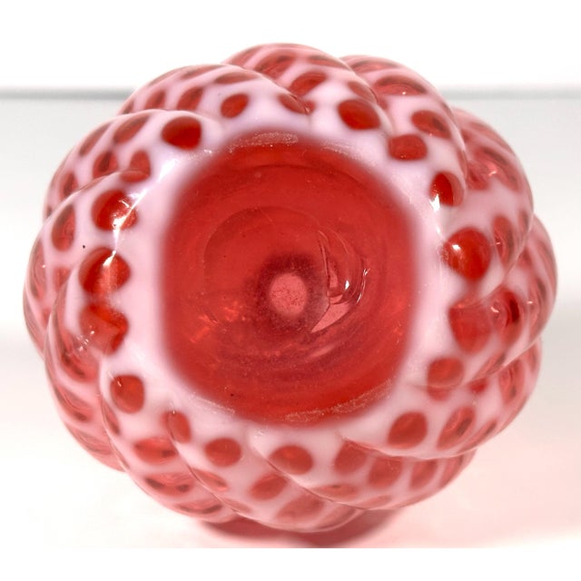 Hobbs Windows Swirl Cranberry Opalescent Cruet No. 326 c. 1888 For Sale - Image 10 of 10