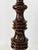 1960s Large Glossy Brown MId Century Modern Ribbed Ceramic Table Lamps - a Pair For Sale - Image 4 of 15