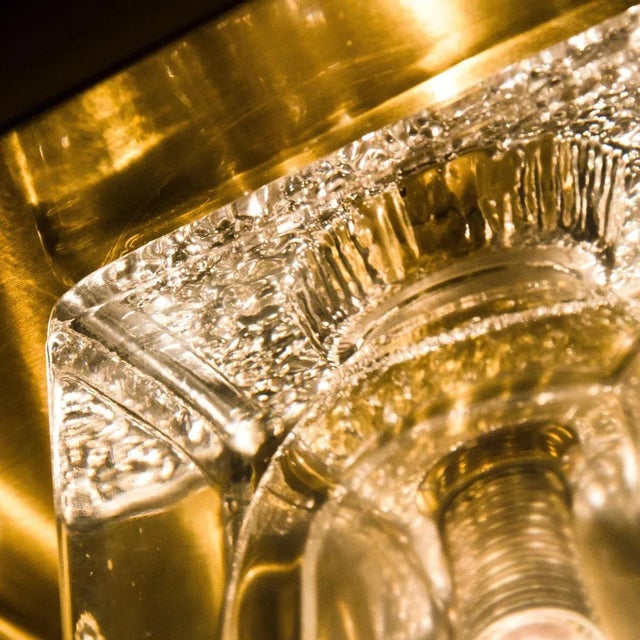 Wall Light in Brass and Glass from Peill & Putzler, Germany, 1970s For Sale - Image 10 of 17