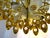 Brass 1970s Rare Gold Plated Brass Austrian Crystal Chandelier Attributed to Palwa For Sale - Image 8 of 16
