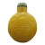 Chinese Imperial Yellow Peking Glass Snuff Bottle With Carved Longevity Symbol For Sale