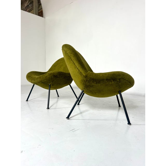 Mid-Century Modern Egg Lounge Chairs by Fritz Neth for Correcta, 1950s, Set of 2 For Sale - Image 3 of 6