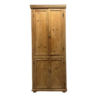 19th Century English Pine Cupboard For Sale