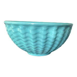 1930s Gladding McBean Turquoise Pottery Bowl