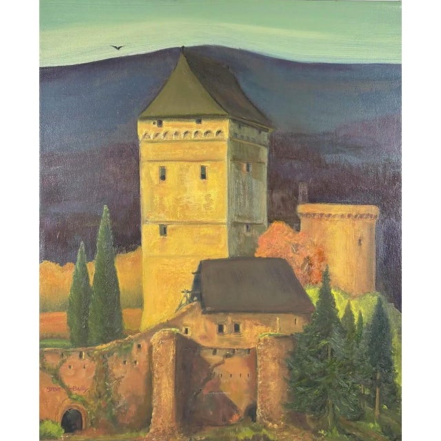 Gothic "Home to Roost" - Original Oil on Canvas by Steve Le Bailly For Sale - Image 3 of 12