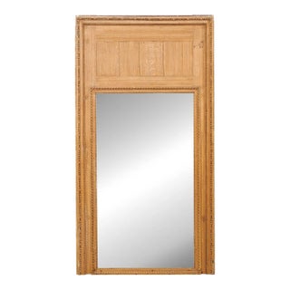 French Trumeau Mirror with Original Glass, 19th Century For Sale