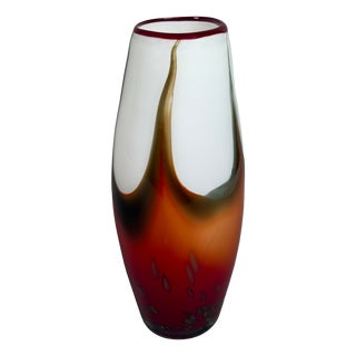 Vintage Murano Glass Vase, 1970s For Sale