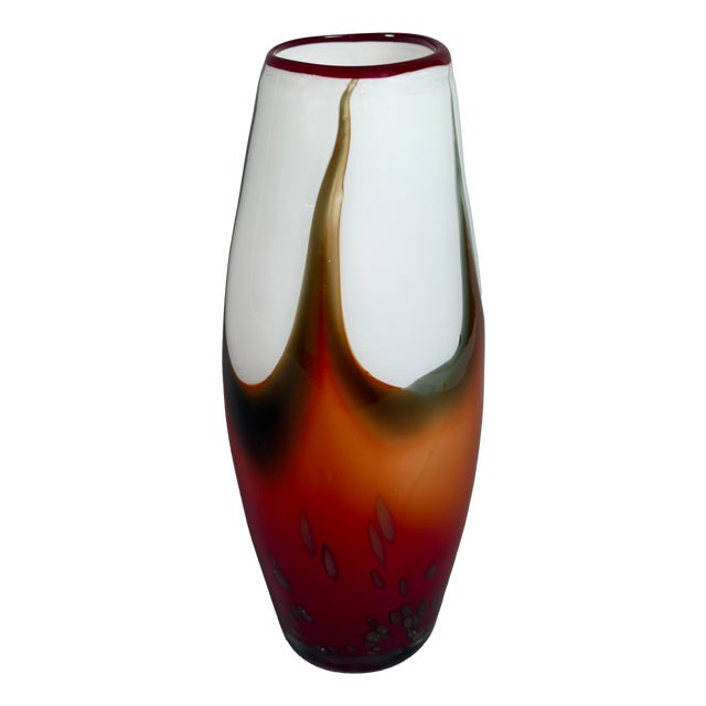 Vintage Murano Glass Vase, 1970s For Sale