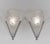 Hubens & Degué A nice pair of 1925-1930 French art deco wall lights in nickel plated solid brass or bronze by Francis...
