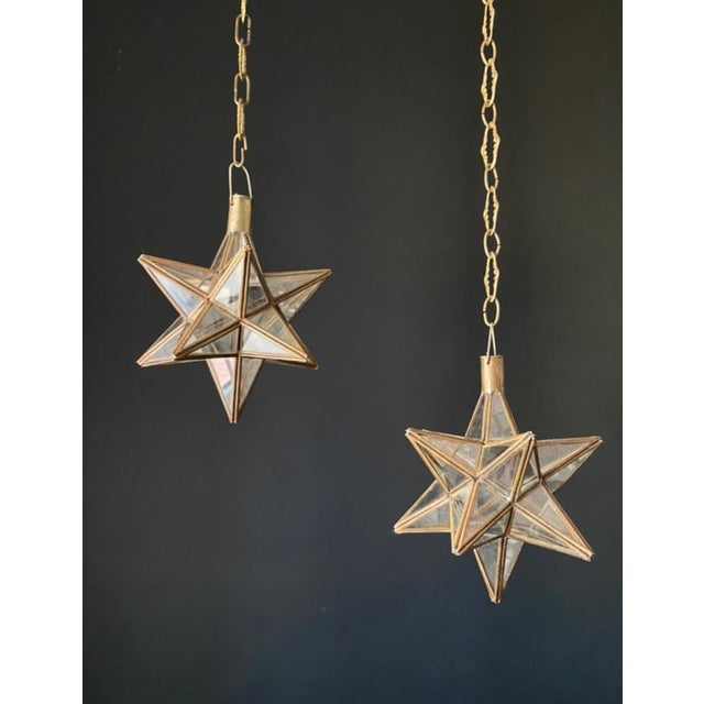 Vintage Star Hanging Lamps, 1970s, Set of 2 For Sale - Image 9 of 9