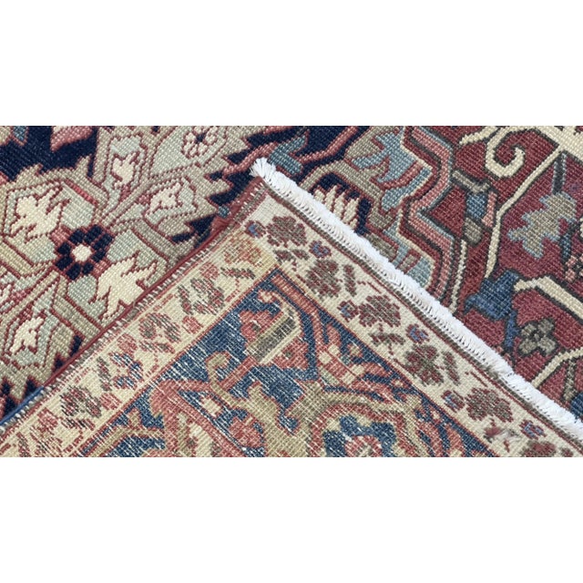 Antique Persian Serapi Rug 5’2” X 6’9” For Sale In New York - Image 6 of 8