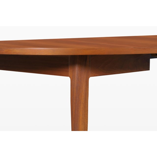 Mid-Century Extendable Round Walnut Dining Table by Kipp Stewart for Drexel For Sale - Image 12 of 15