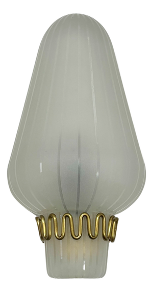 Swedish Modern Model 8601 Wall Lamp Brass and Glass from Böhlmarks, Sweden, 1940s