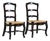 French Ladderback Armless Chair (Set of 2) by Furniture Classics For Sale