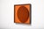 Unique custom orange glass lacquered wood frame mirror moon, reda amalou design dimensions: 70 x 5 x h 60 cm materials:...