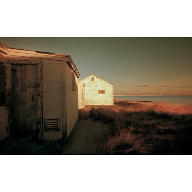 24" Signed Original Photograph by Glenn Daidone. Limited Edition Print on Archival Paper. Oceanscape. Cape Cod. Sunlit Shack. For Sale