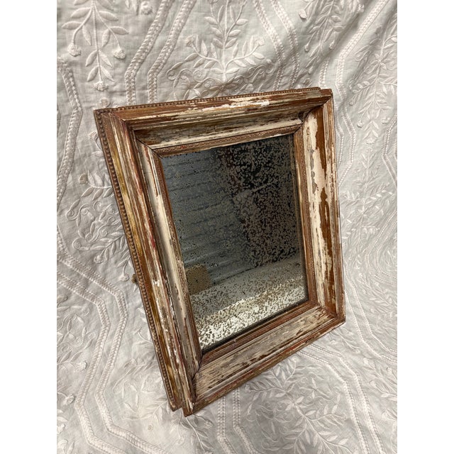 Antique Foxed Mirror Vanity Tray For Sale - Image 4 of 5