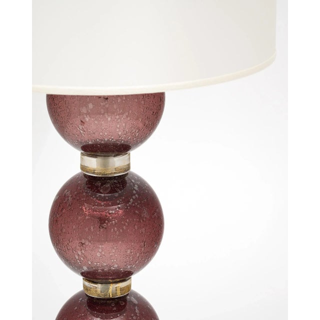 Glass Single Murano Glass Pulegoso Lamp For Sale - Image 7 of 10