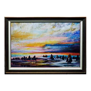 Earl Biss Untitled #4 Giclee on Canvas with Custom Frame
