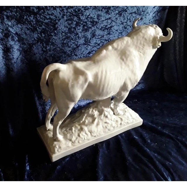 Mid-Century Sculpture in White Porcelain from Lichten, 1950s For Sale - Image 6 of 10