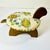 Folk Art 1970s Vintage Arts & Crafts Coastal Folk Art Needlepoint Cushion & Pine Turtle Footstool. For Sale - Image 3 of 16