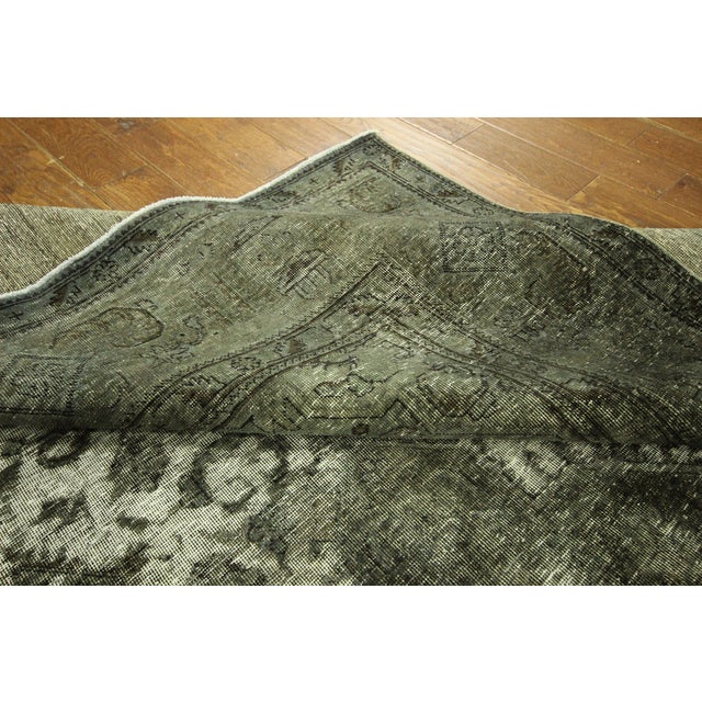 Green Overdyed Oriental Area Rug 8'2" x 11' Chairish