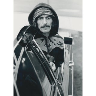 Henry Grossman, George Harrison in Car, Black and White Photograph, 1970s For Sale