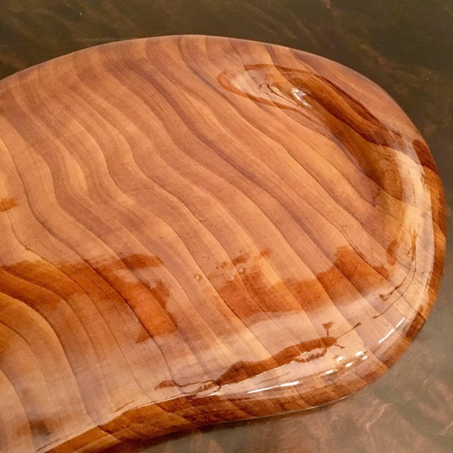 Mid-Century Modern Granjean Jordan French Valarius 1960s Ceramic Tray For Sale - Image 3 of 7