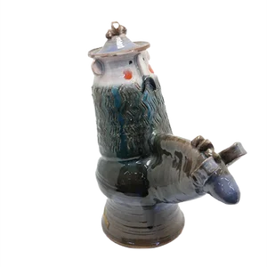 Glazed Ceramic Figure on Horse, 1970s
