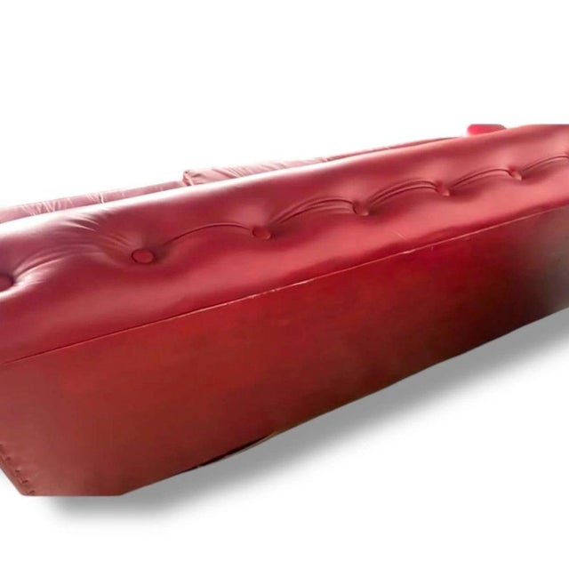 Mid-Century Modern Three-Seater Sofa in Leatherette, 1960s For Sale - Image 6 of 7