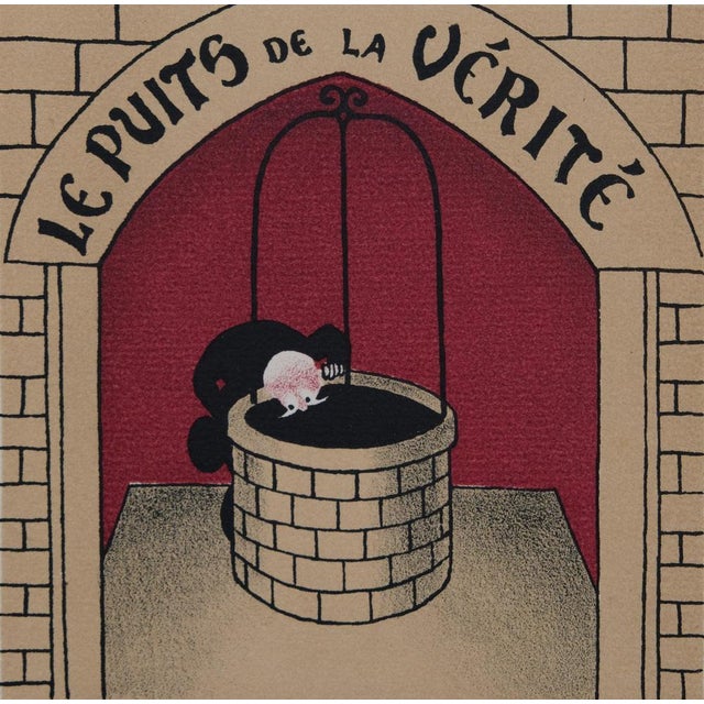 Lucien BOUCHER (1889-1971) Fairground Shops: The Well of Truth Original color lithograph On Arches wove paper, 18 x 22 cm...