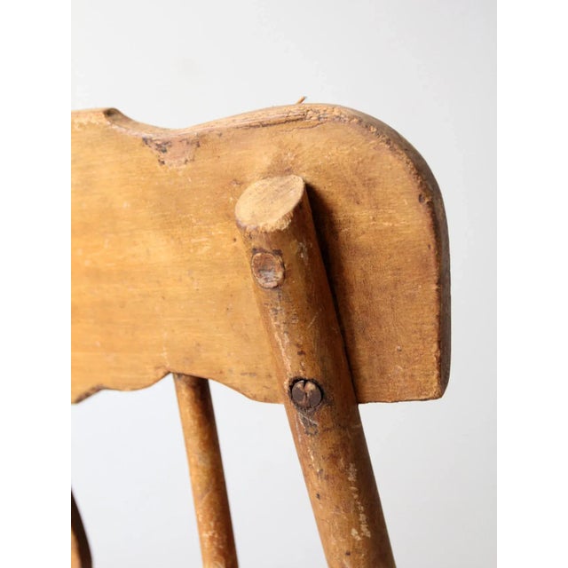 Antique Painted Rocking Chair For Sale - Image 11 of 13