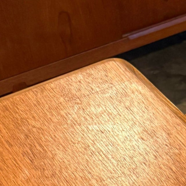 Mid 20th Century Mid 20th Century Danish Modern Dining Table With Leaf For Sale - Image 5 of 5