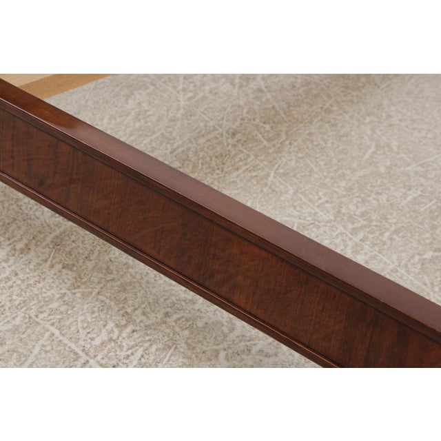 John Widdicomb Russian Empire King Size Walnut Bed For Sale - Image 12 of 14