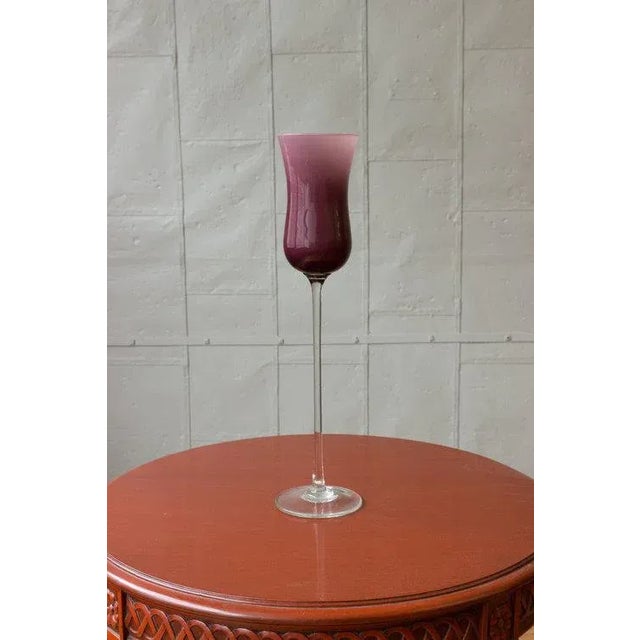 Vintage Balboa Glass With Stem For Sale In New York - Image 6 of 6