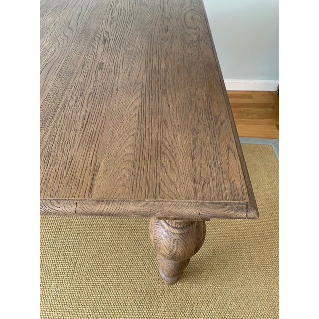 Rustic Restoration Hardware Grand Baluster Rectangular Extension Dining