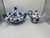 Ceramic Antique Blue and White Soup Tureen and Tea Pot For Sale - Image 7 of 11