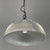 Art Deco Industrial Glass Pendant Lamp from Holophane, France, 1930s For Sale - Image 4 of 17