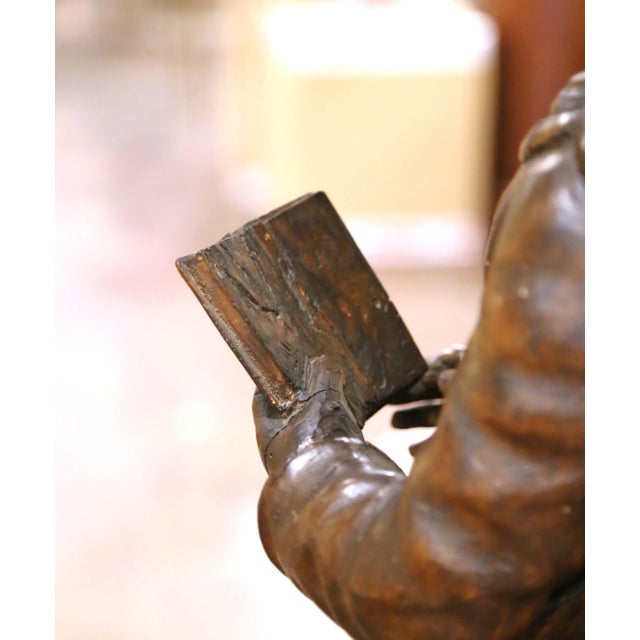 18th C. French Carved Walnut Figure of Saint John the Baptist With Lamb For Sale In Dallas - Image 6 of 6
