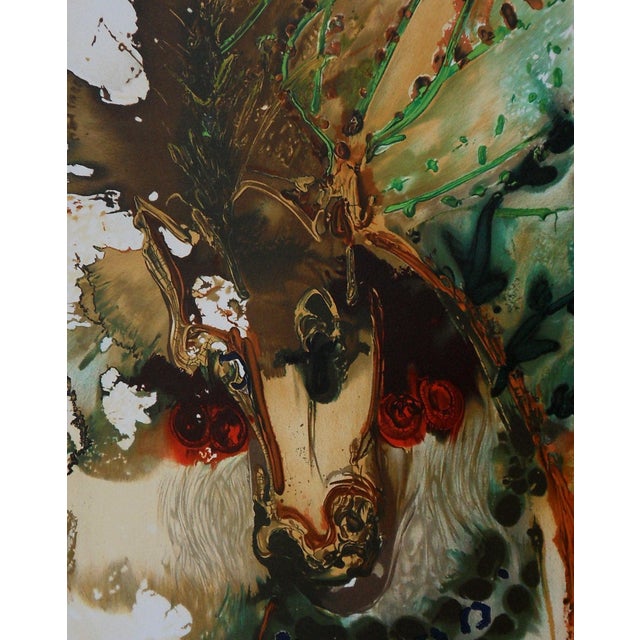 Salvador Dali, Horses, Bucephalus, 1983, Lithograph For Sale - Image 4 of 5