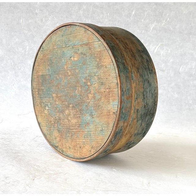 Authentic Early 19th Century Antique Hand Made Finger Lap Bentwood Kitchen Pantry Box For Sale In Boston - Image 6 of 11