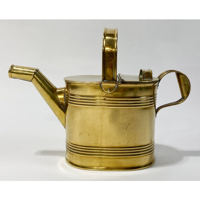 Early 20th Century Antique English Brass Watering Can For Sale - Image 5 of 8