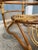 Mid-Century Modern Pair of Bamboo + Rattan Side Tables | Style of Franco Albini For Sale - Image 3 of 13