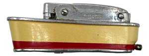 Mid 20th Century Novelty Sarome Japan Cruise Ship Enameled Lighter, Yellow & Red