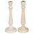 Neoclassical Carved Fluted Limed Oak Candlesticks, Set of 2 For Sale - Image 12 of 12